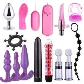 AM31 Female Vibrator Sexy Kit Sex Toys Vagina Orgasm Butt Plug Combination