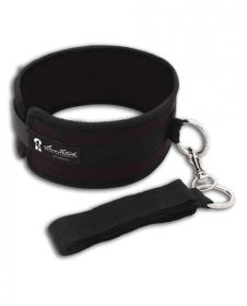 Lux Fetish Collar And Leash Set Black